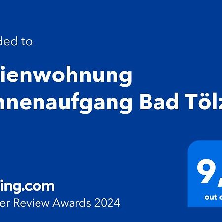 Ferienwohnung Sonnenaufgang Bad Toelz ภายนอก รูปภาพ